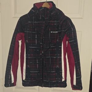 Columbia Plaid Jacket with Red Accents